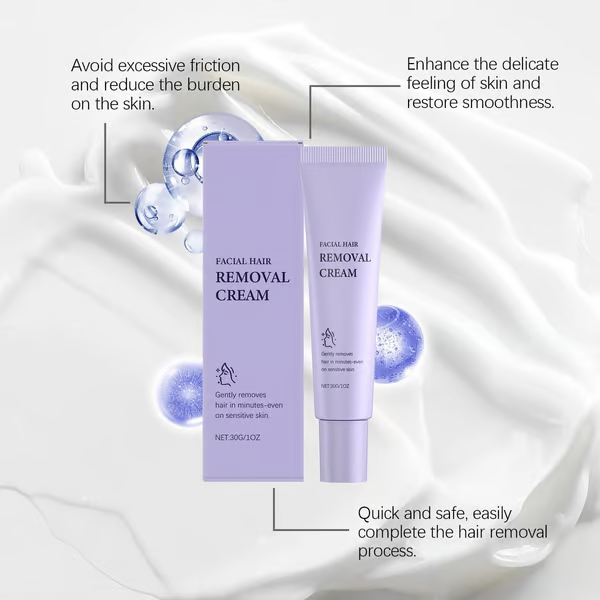 Gentle and Painless Facial Hair Removal Cream