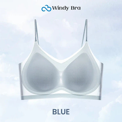 Summer seamless ultra thin plus size ice silk comfort bra