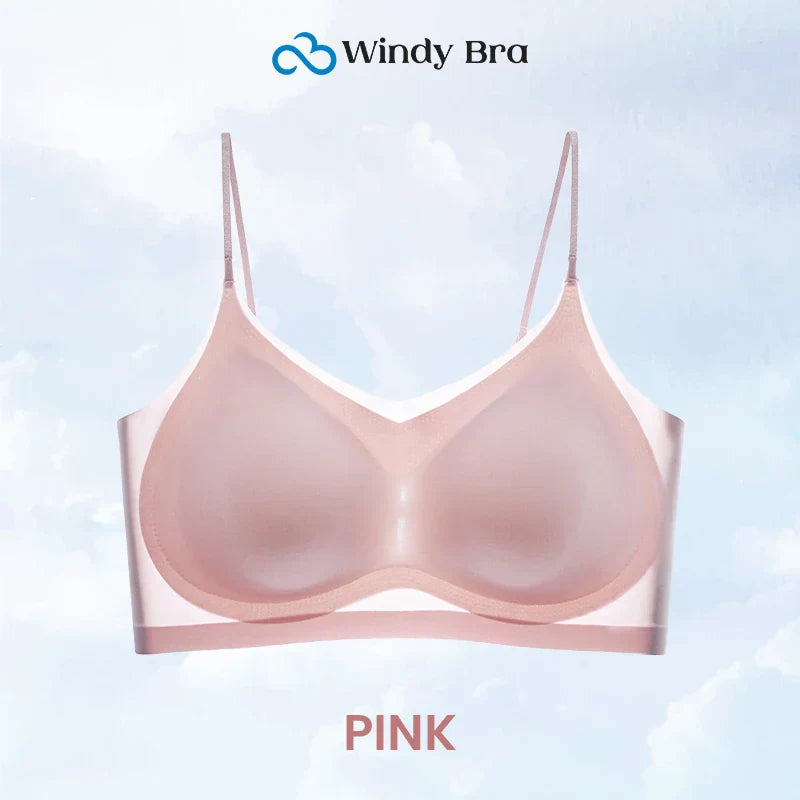 Summer seamless ultra thin plus size ice silk comfort bra