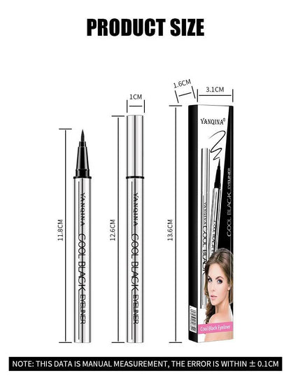 【YANQINA】Long-lasting eyeliner -lightweight,waterproof,vegan,cruelty-free,24-hour smooth application,ultra- creamy and silky smooth texture.