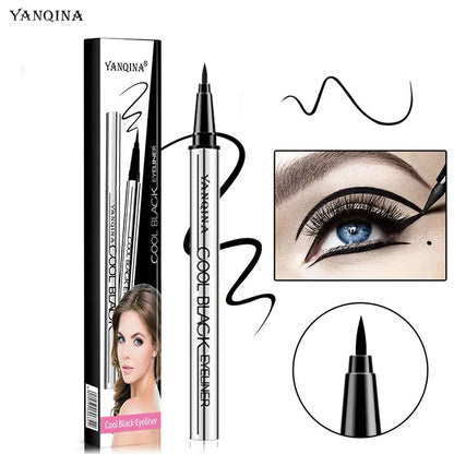 【YANQINA】Long-lasting eyeliner -lightweight,waterproof,vegan,cruelty-free,24-hour smooth application,ultra- creamy and silky smooth texture.