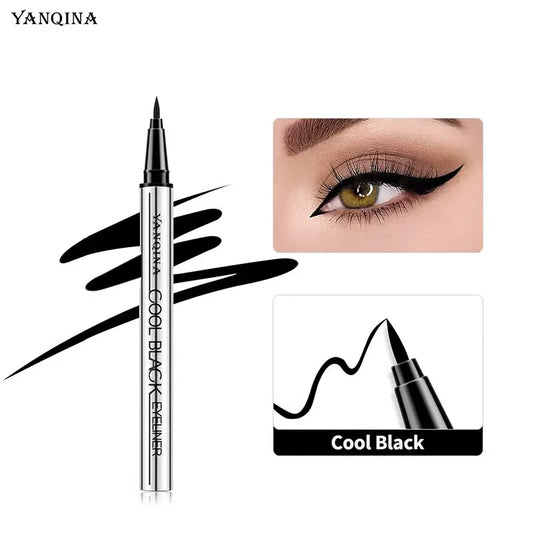 【YANQINA】Long-lasting eyeliner -lightweight,waterproof,vegan,cruelty-free,24-hour smooth application,ultra- creamy and silky smooth texture.